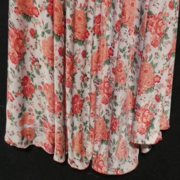 Very Long Pleated Floral Skirt | Stretchy Waistband | Slip-on | NWOT - Picture 4 of 8